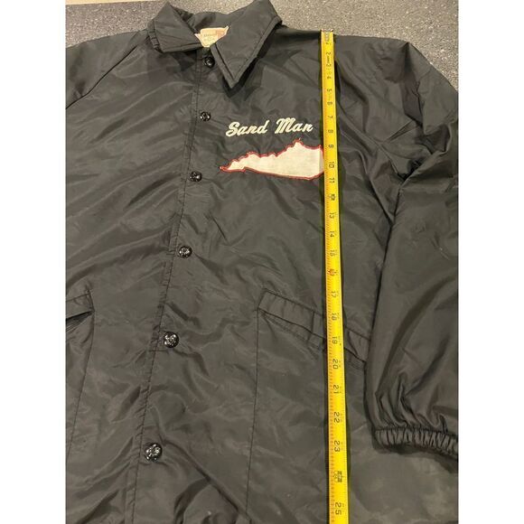 VTG Virginia map embroidered windbreaker Jacket size L Made In USA - Picture 9 of 12